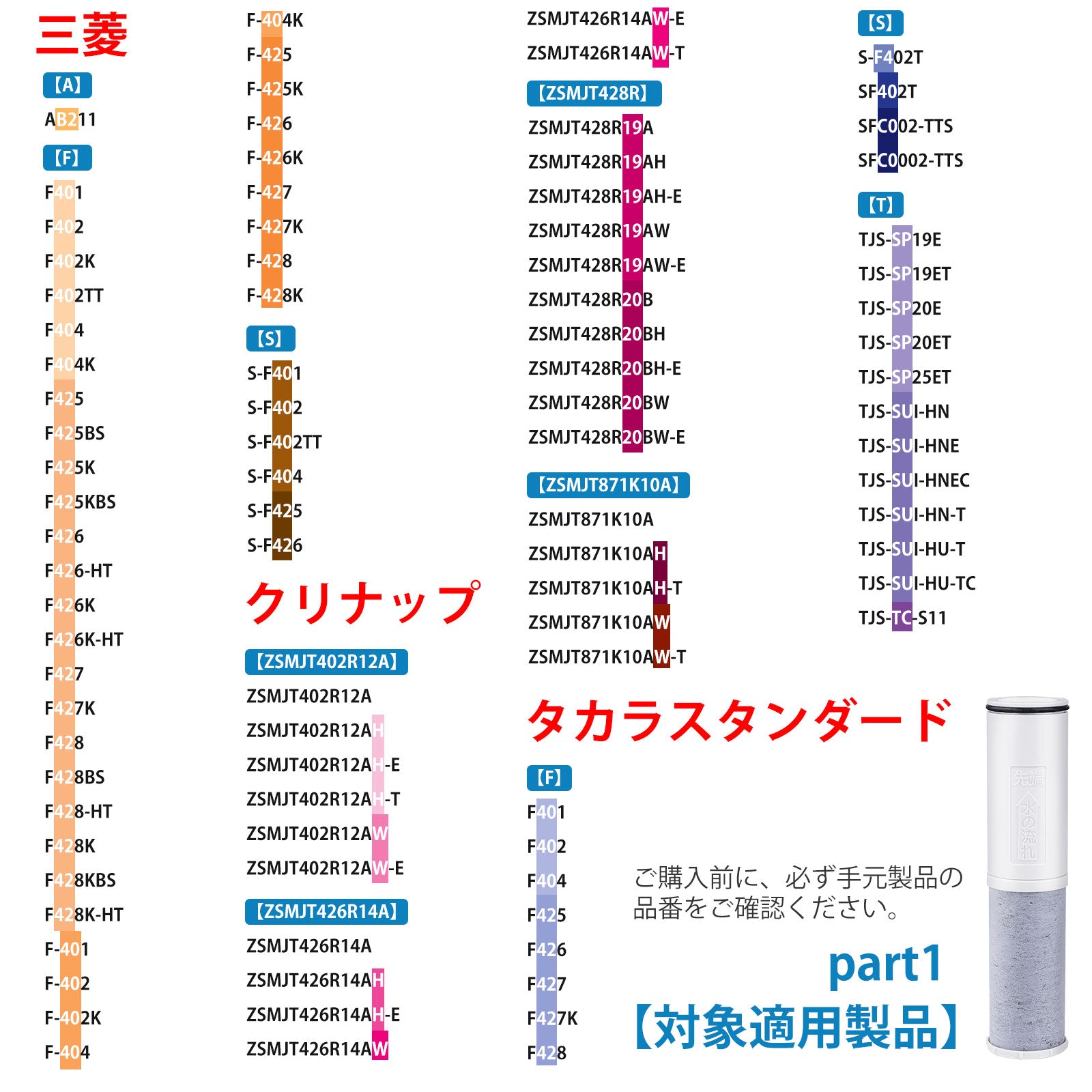 三菱ケミカルクリンスイ互換用浄水カートリッジ SFC0002T