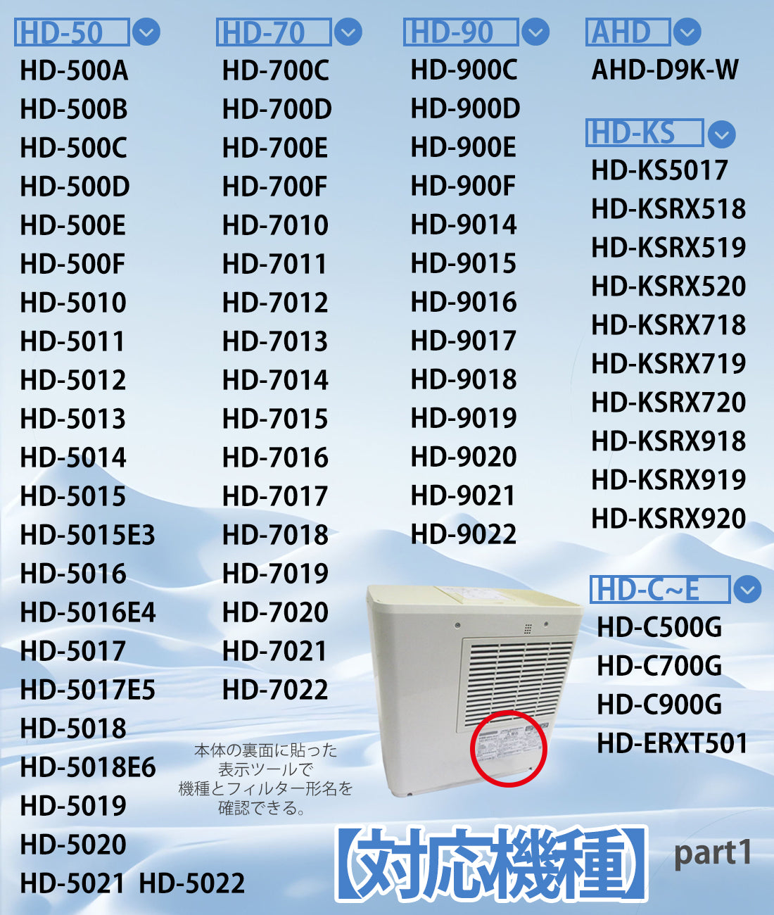 ダイニチ加湿器互換用抗菌気化フィルター　H060518