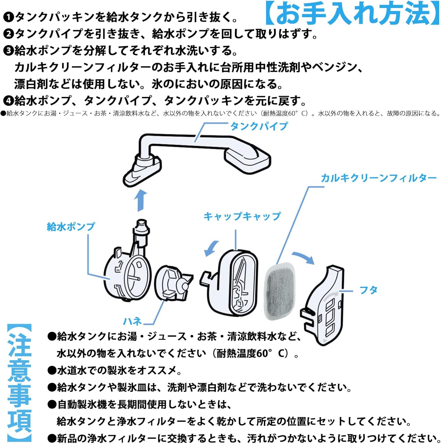 三菱冷蔵庫自動製氷機互換用フィルター MRPR-01FT