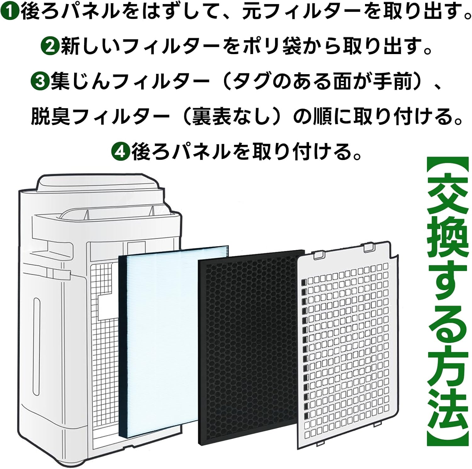 シャープ加湿空気清浄機互換用フィルター　FZ-D50DF/FZ-D50HF